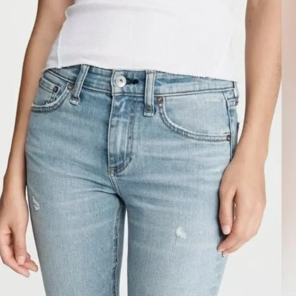 Rag & Bone Cate mid rise shorty skinny in Lou Size 28 - Picture 6 of 8